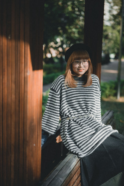 春季🍃 中袖捲捲邊毛衣｜6色入