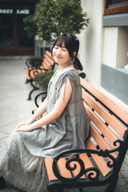 抽繩皺摺娃娃背心｜4色入