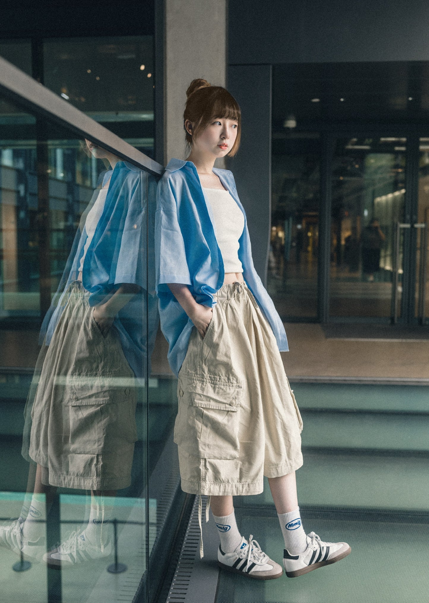 韓系👦🏻小男孩風寬身恤衫｜2色入