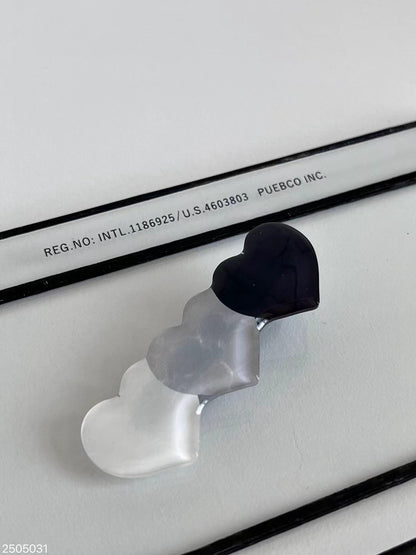 黑白風♡ 一字髮夾｜6色入