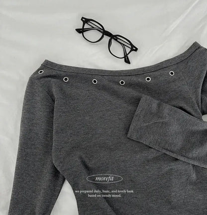 eyelet one off t-shirts｜3色入