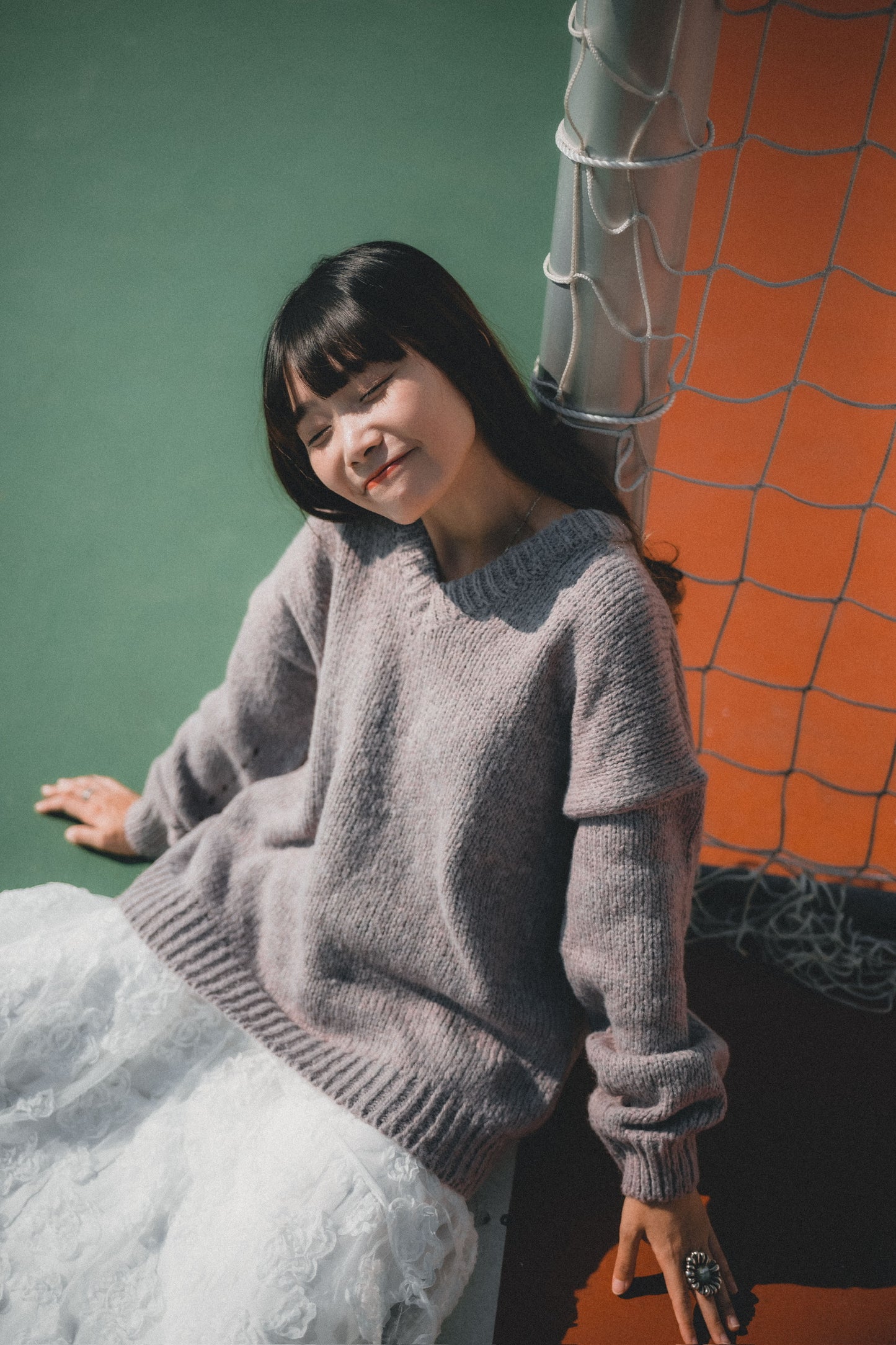 節日感！混色V領針織上衣｜7色入