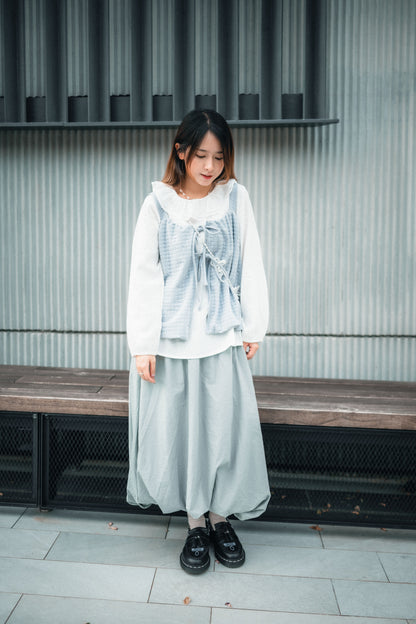 泡泡感索索料花苞裙｜3色入