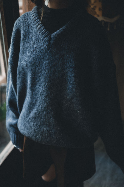 節日感！混色V領針織上衣｜7色入