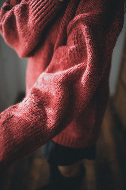 節日感！混色V領針織上衣｜7色入