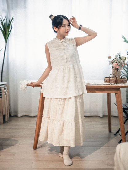 熱賣🔥 暗格Ruffle半身裙配幼腰帶｜3 color