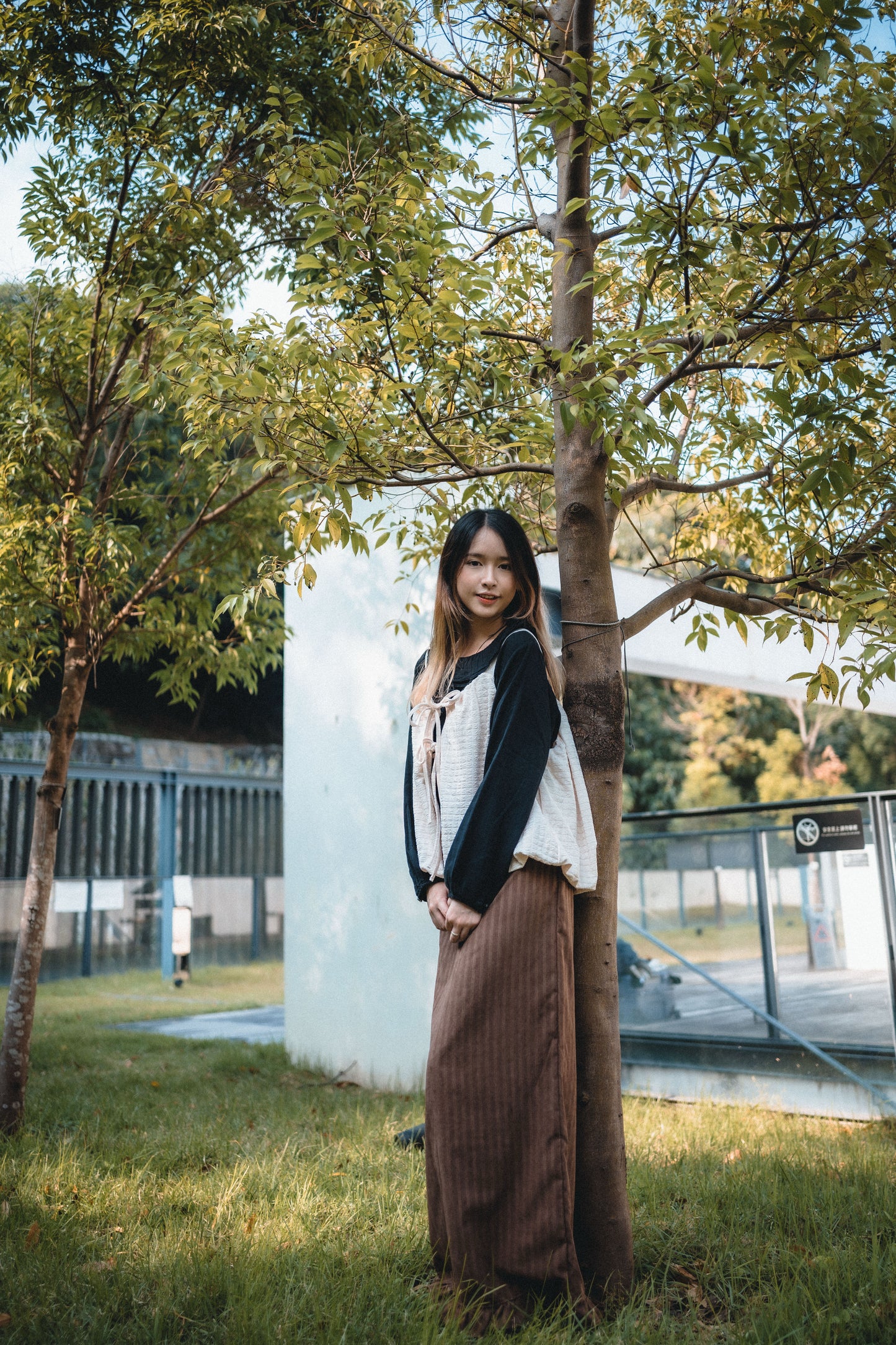 多穿法！泡泡格綁帶背心外搭｜4色入