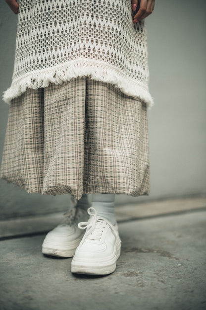 波希米亞▫️鈎織網格流蘇外搭layer｜1色入