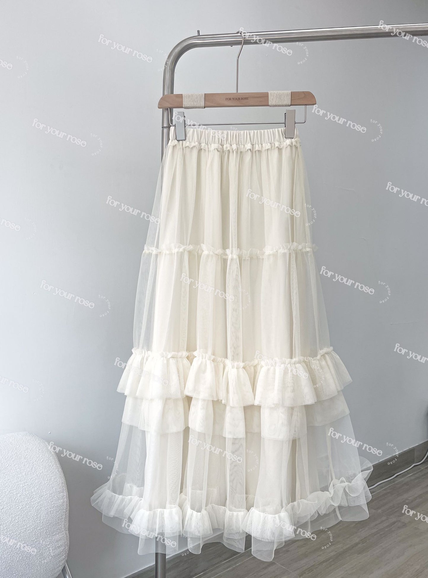 多層🌸 花邊蛋糕紗紗半裙｜7色入