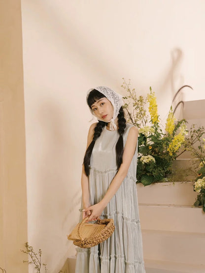 細絲光澤荷葉蛋糕造型OPS｜2色入