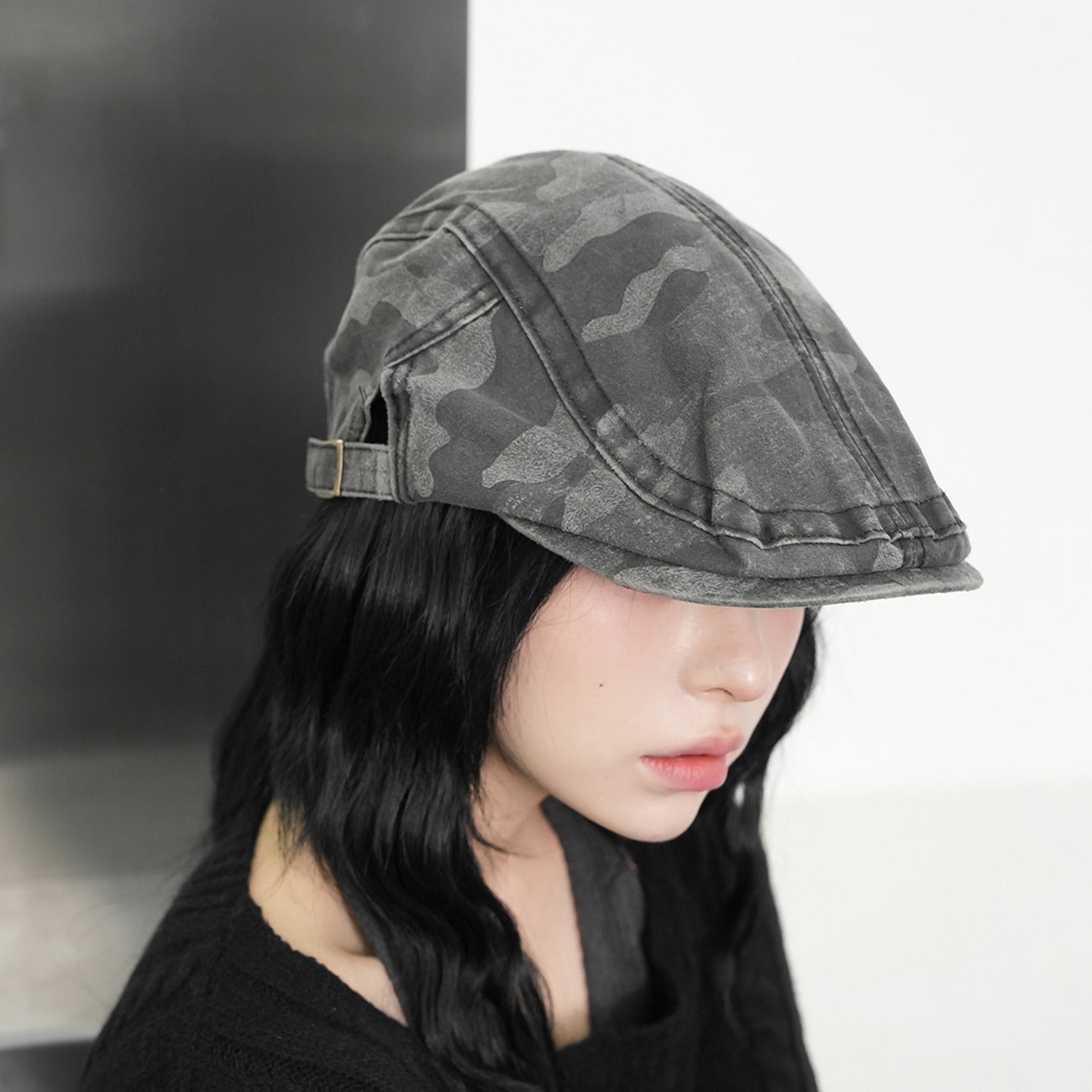 KR水洗迷彩報童帽｜2色入