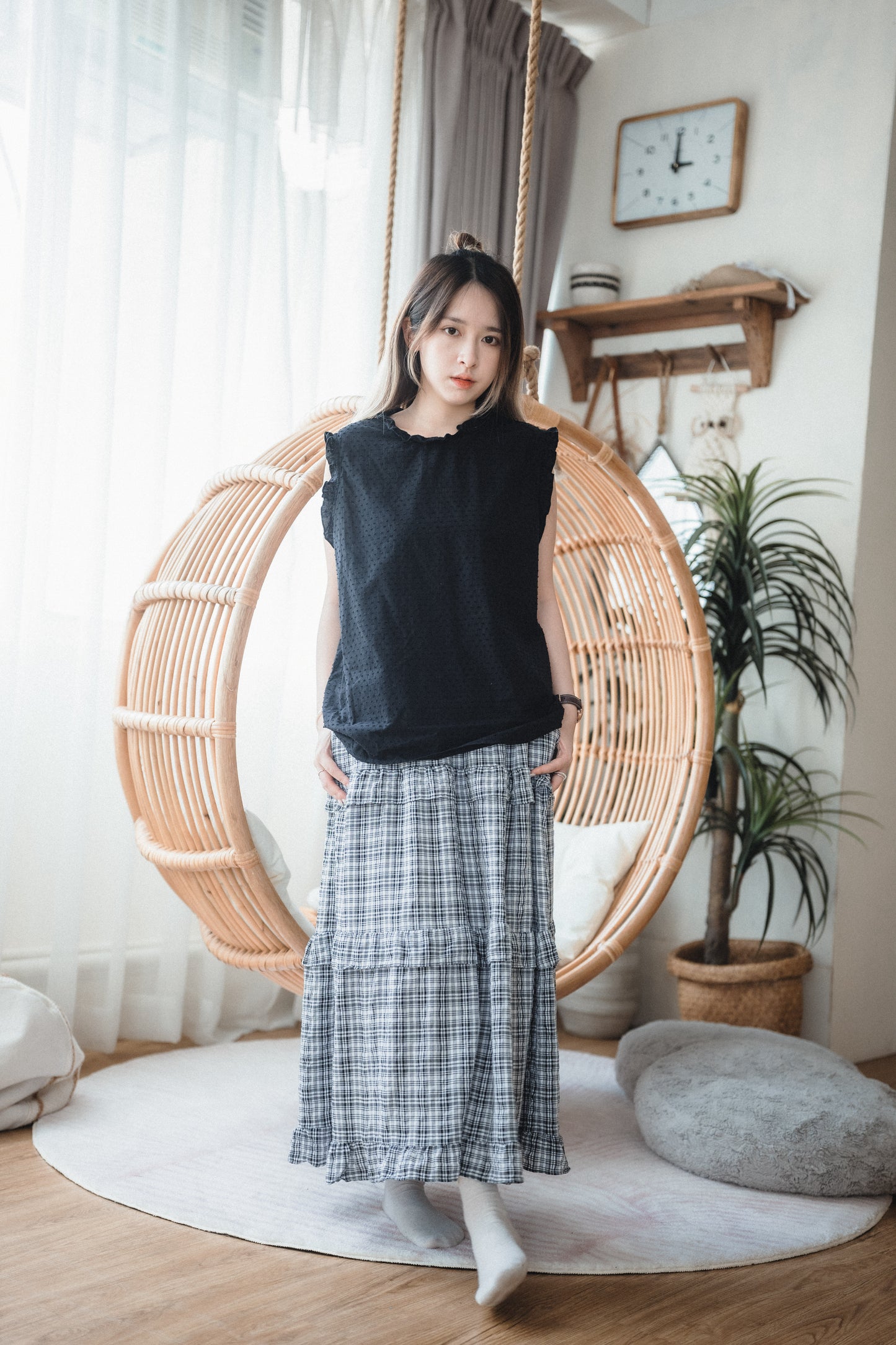 • 點點Dot Dot • Ruffle背心｜2色入