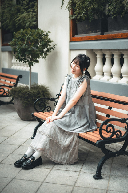 七彩🌈 百搭撞色木耳邊背心｜7色入