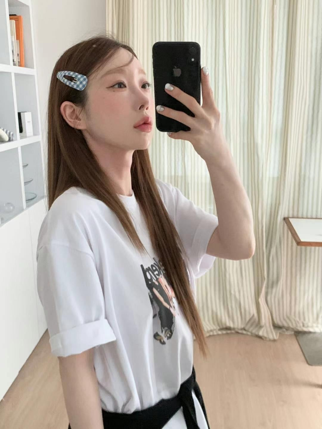 可愛斜格紋髮夾子2pcs｜4色入