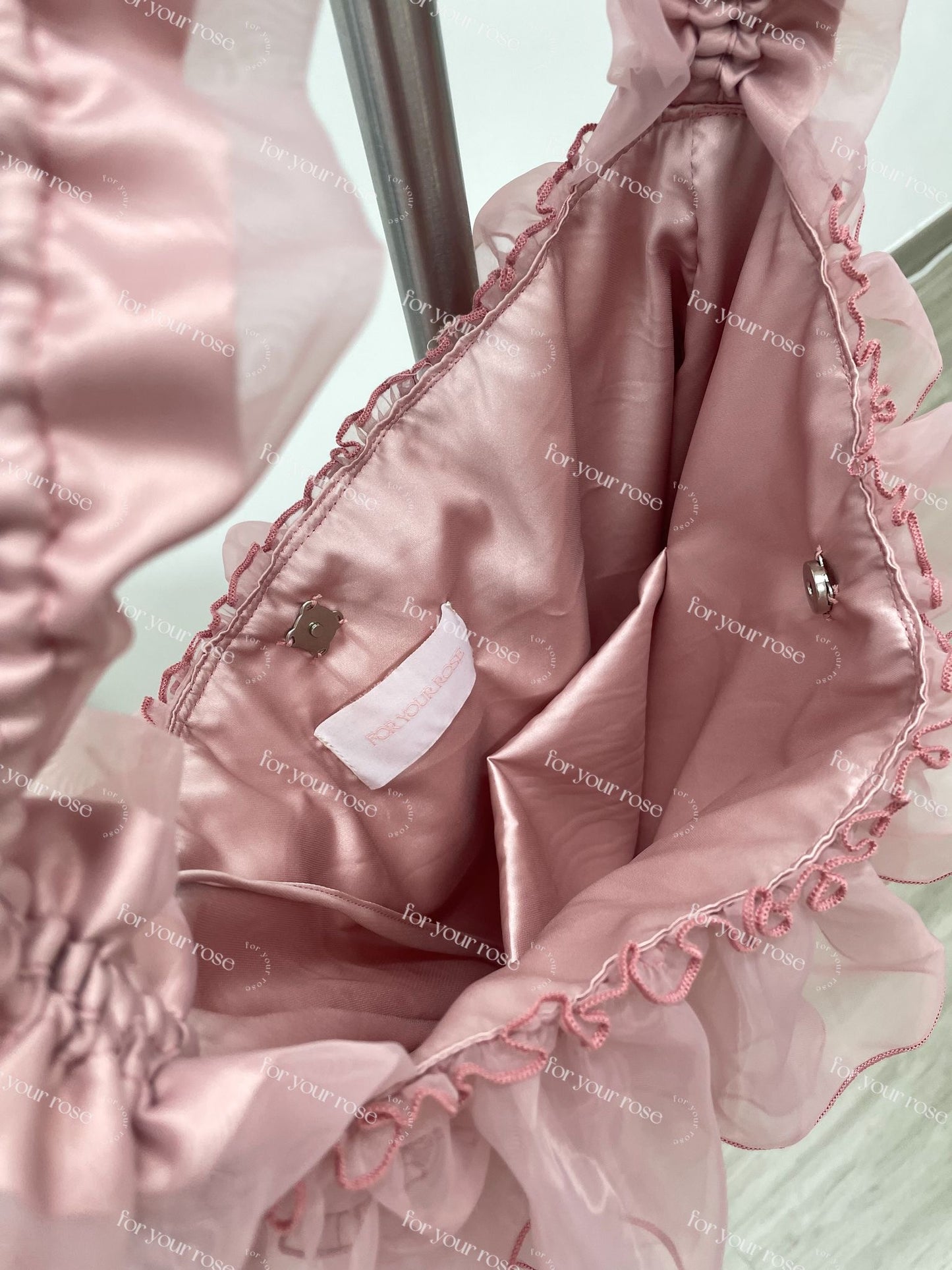 蛋糕層層ruffle紗紗袋 L size｜4色入