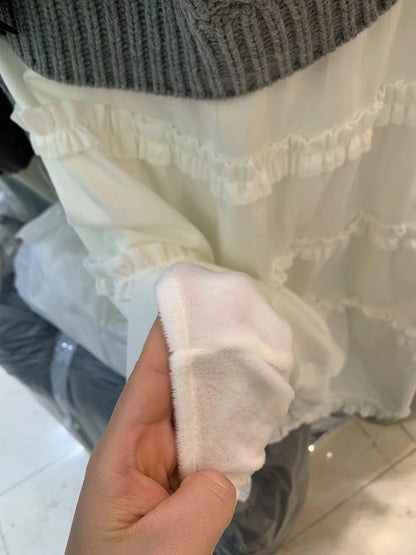 保暖毛底🧣 Ruffle花邊蛋糕裙｜2色入