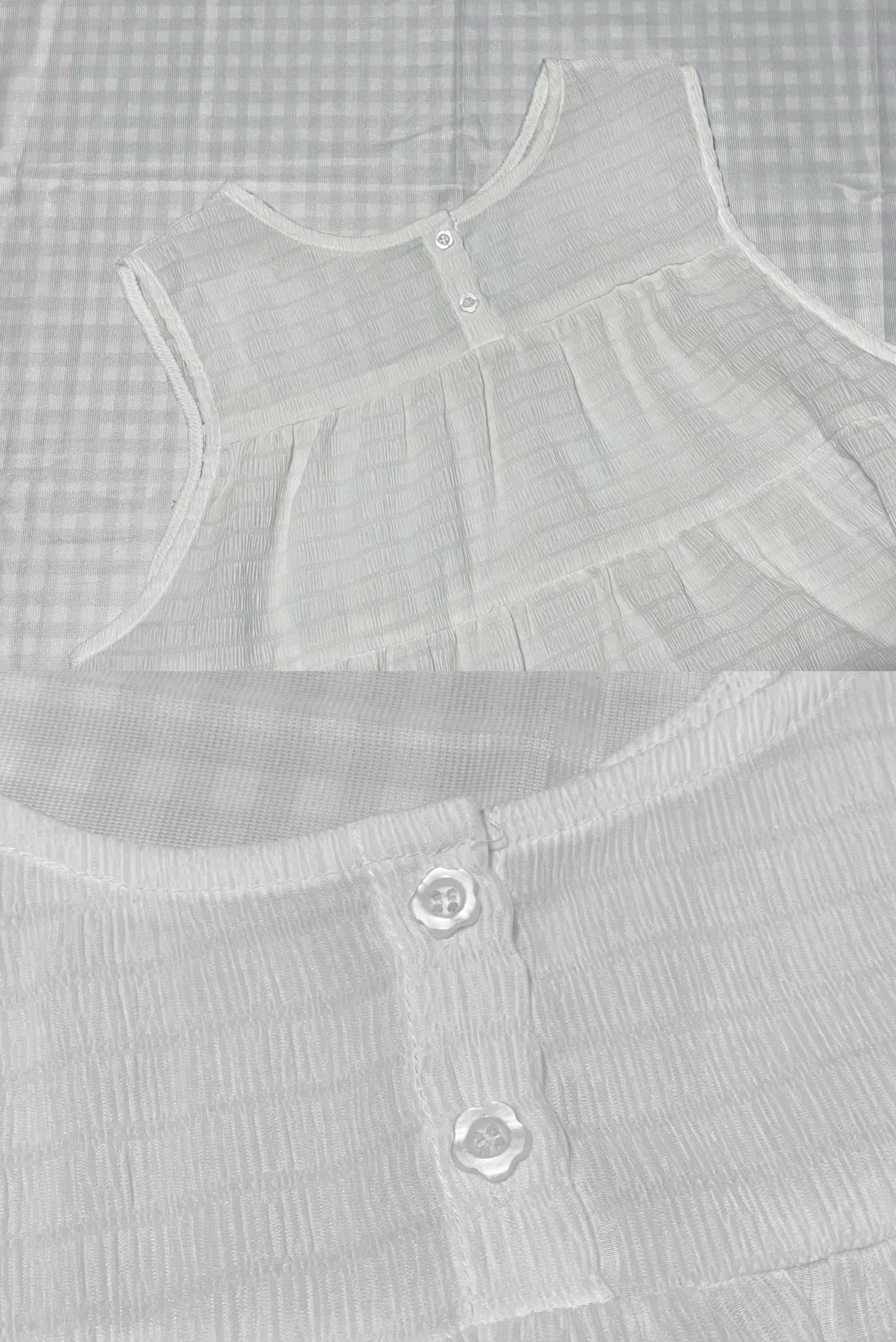 最百搭！2ways暗紋蛋糕娃娃Top｜3色入