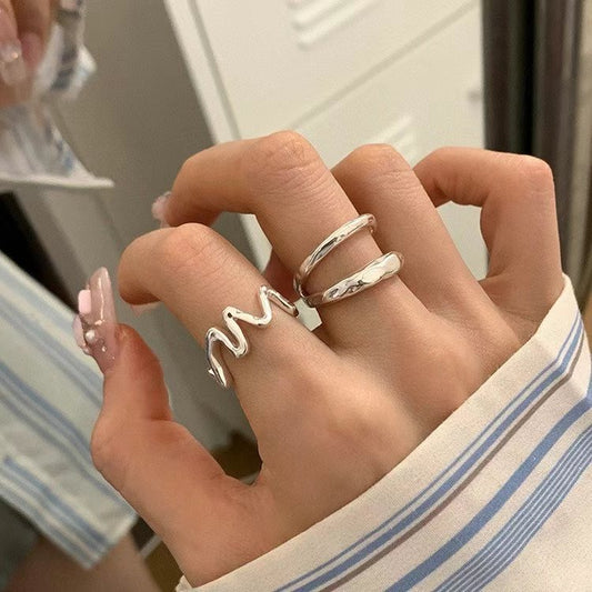 簡約冷淡風戎指set｜1色入