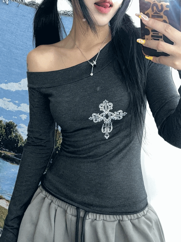 Chrome Hearts Cross Off-shoulder｜4色入