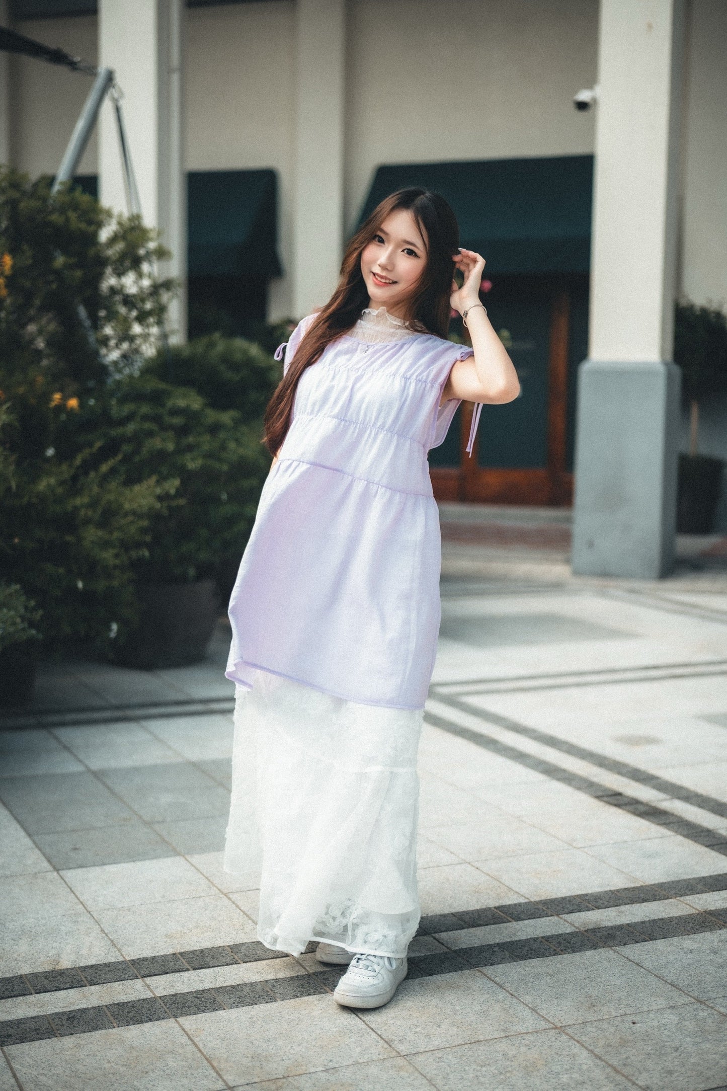 超靚！重工🌸立體花花紗裙｜1色入