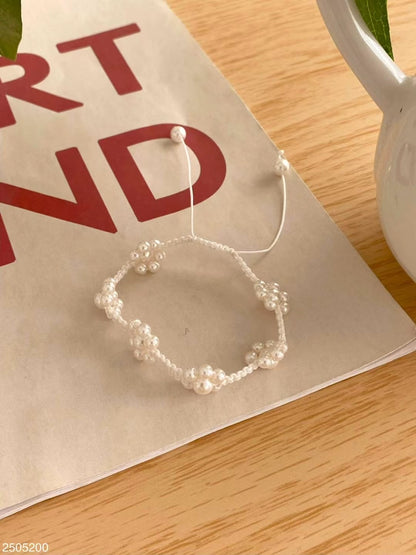 珠珠花朵手鏈｜4色入