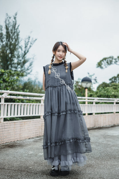 美哭︎︎ ⟡ 2-way Ruffle紗紗OPS｜4色入