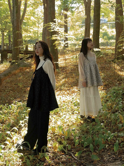 元気🌼 光澤大花花印壓綁帶外搭｜2色入