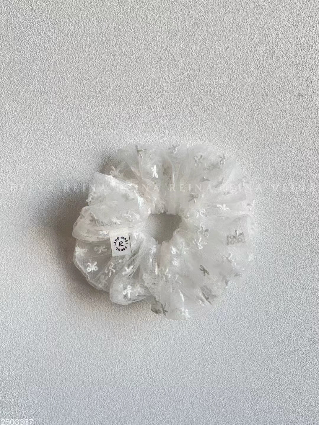 韓國大熱🤍𐙚 透紗小ribbon髮圈｜1色入