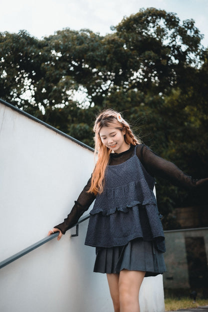 褶褶粒粒RUFFLE綁帶外搭｜4色入