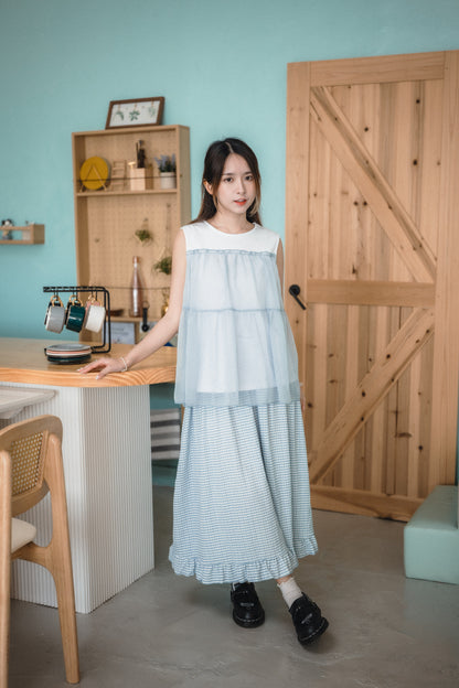 夏日甜甜🧇 格仔餅𝕎𝕒𝕗𝕗𝕝𝕖半身裙｜4色入