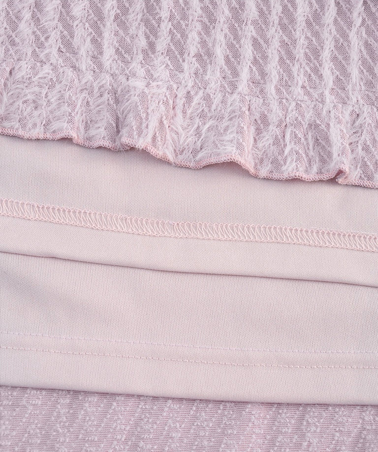 [人氣斷貨款！]毛毛感soso荷葉蛋糕裙｜3色入