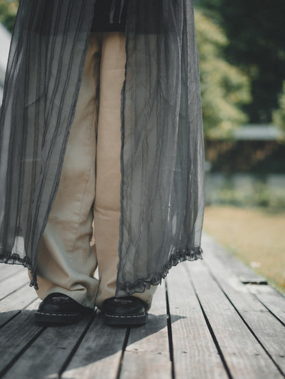 𝟤-𝗐𝖺𝗒仙氣綁帶直條透紗𝗈𝗉𝗌｜4色入