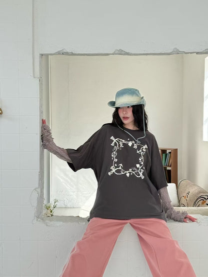 ROMANTIC RUFFLE LACE SLEEVES TEE | 3色入