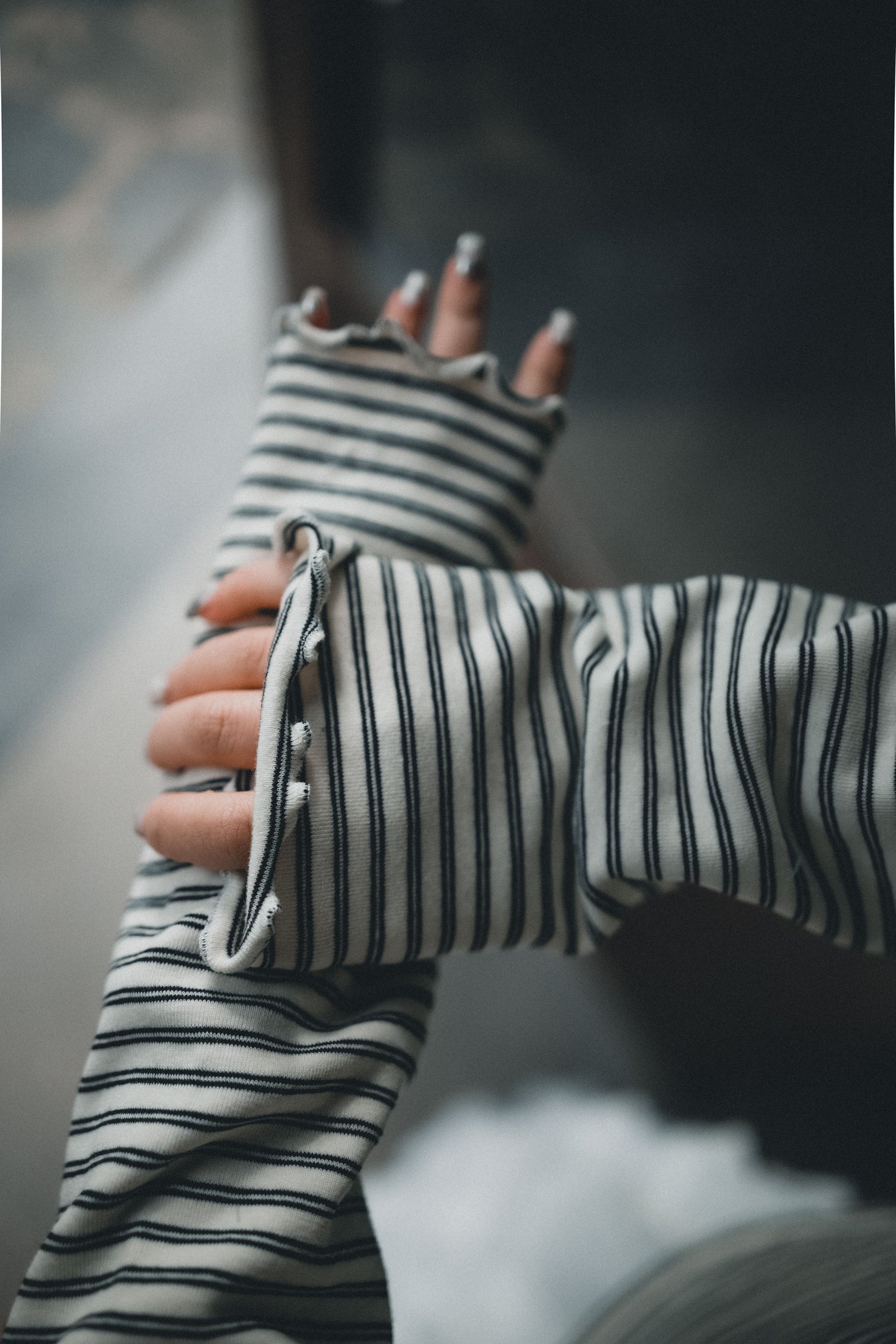 小企領條紋滾邊打底｜5色入