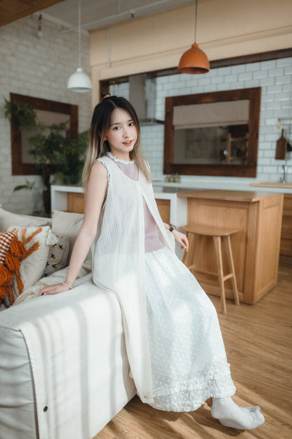 簡約Lace花邊背心｜3色入