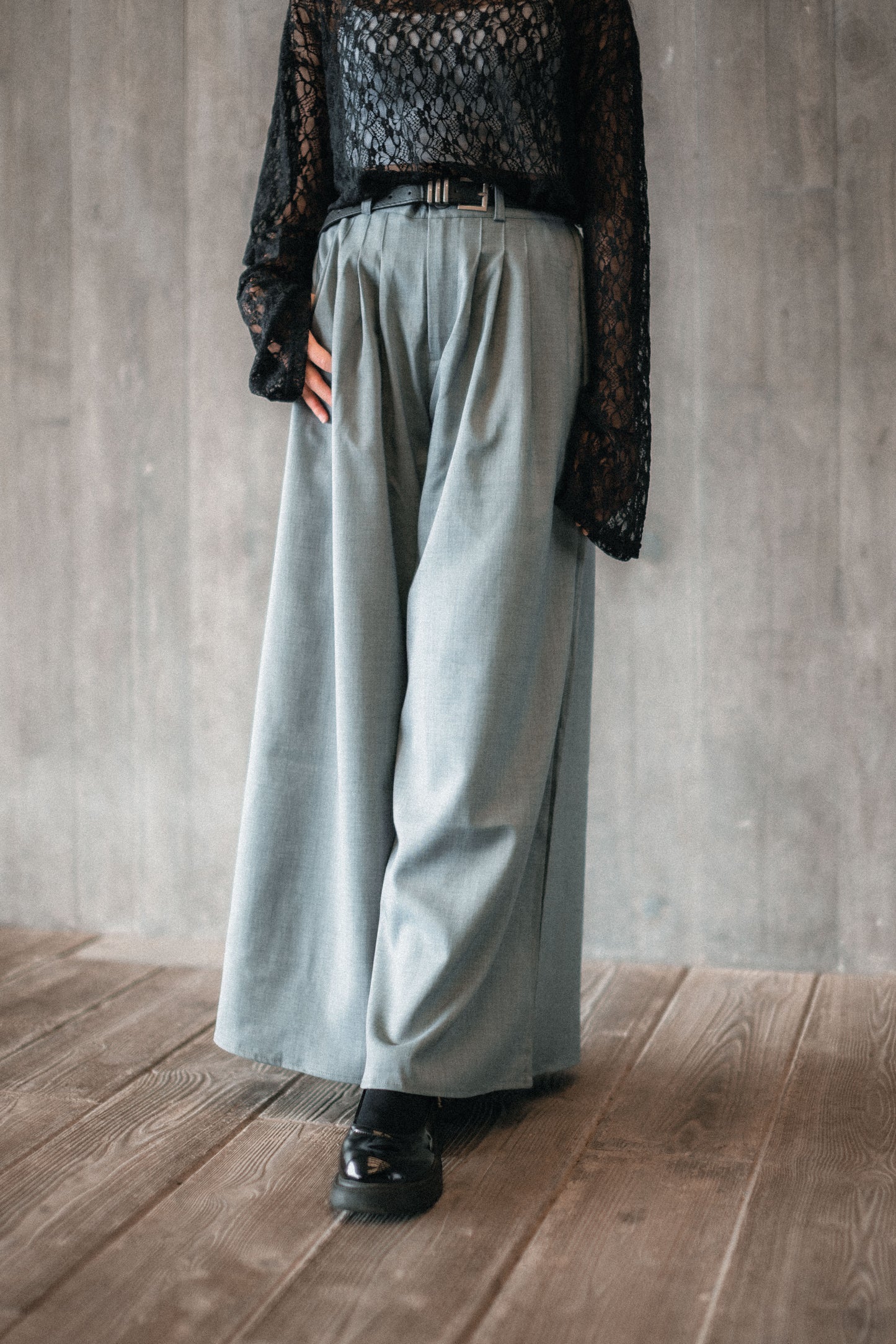 絲滑〰️西裝闊腳長褲（送皮帶）｜4色入