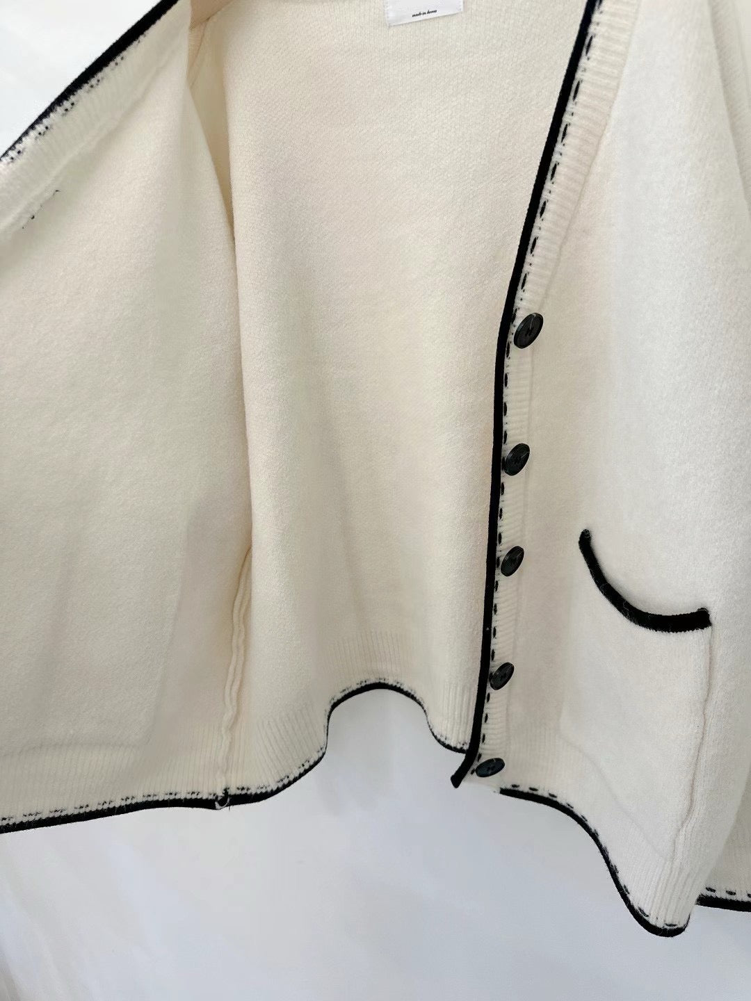 厚實拼邊長外套｜3色入