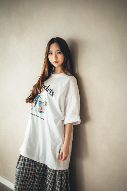 “My Pockets” Cat Tee｜3色入