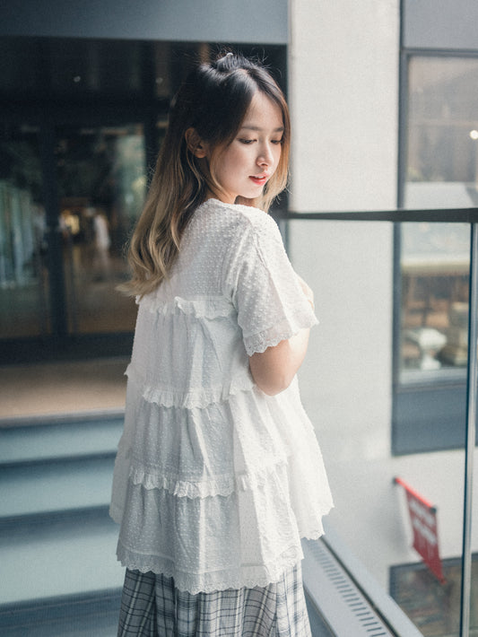 Ruffle層層點點蛋糕Top｜2 colors