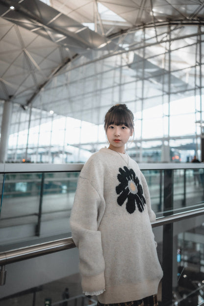 人氣款式🌼 日系花花針織上衣 | 3色入