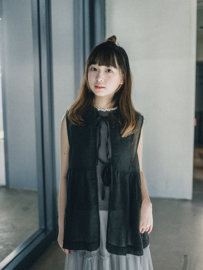 Ruffle領透透綁帶背心｜4 colors