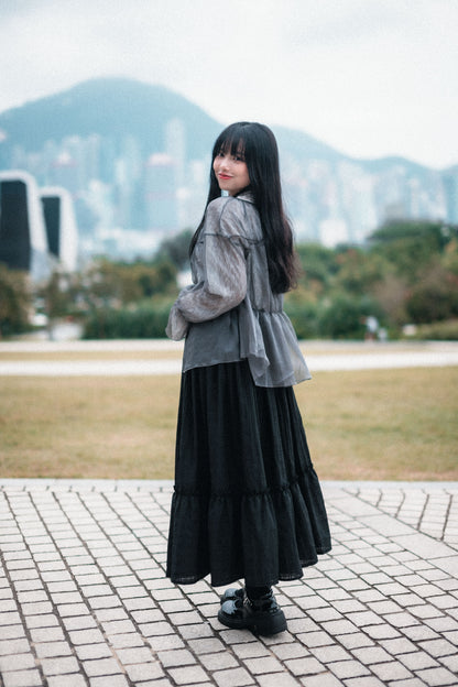 熱賣🔥 暗格Ruffle半身裙配幼腰帶｜3 color