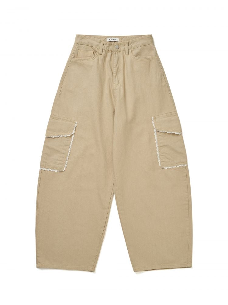 Lace Pocket 氣球褲｜3色入