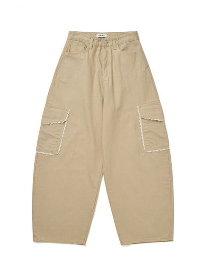 Lace Pocket 氣球褲｜3色入