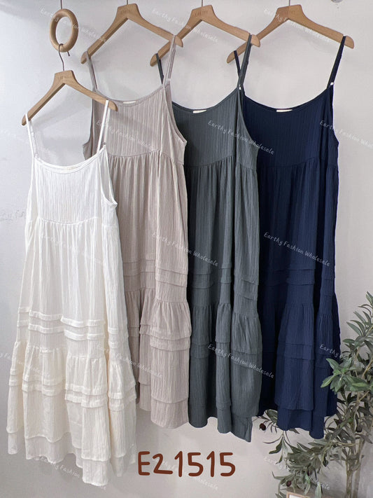 豎紋壓褶層層OPS｜4色入