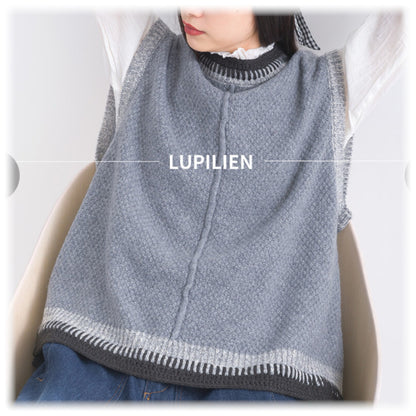 JP混色織線坎肩針織馬甲｜3色入