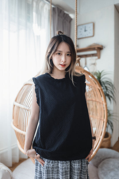 • 點點Dot Dot • Ruffle背心｜2色入