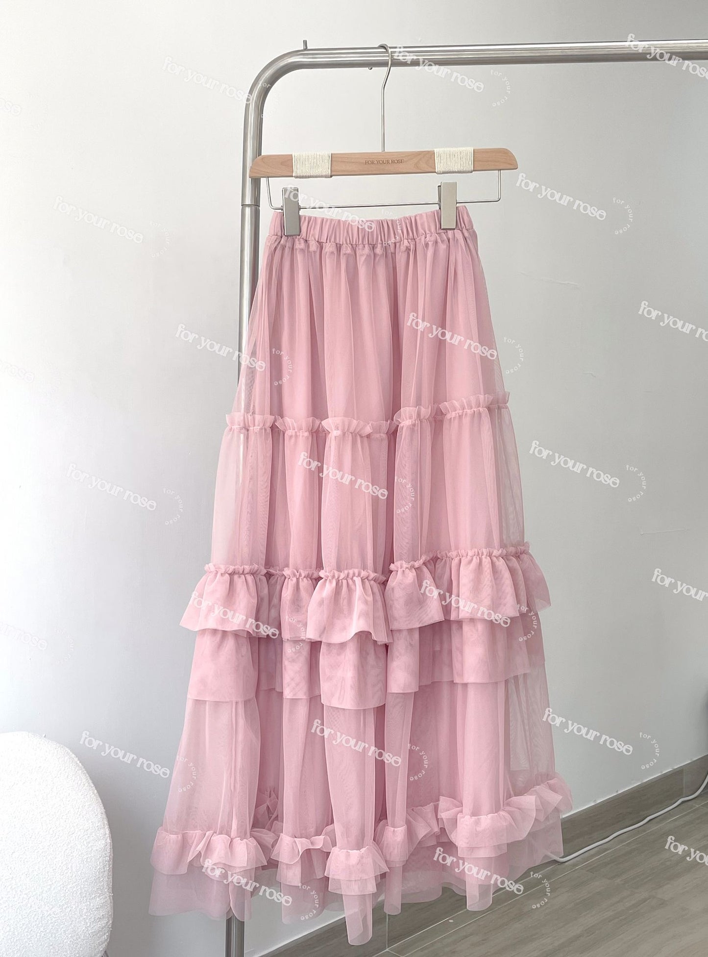 多層🌸 花邊蛋糕紗紗半裙｜7色入