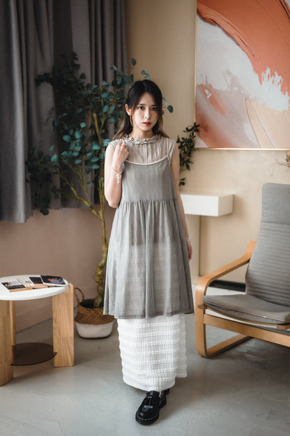 高級感！浮雕水波紋綁繩OPS｜3色入