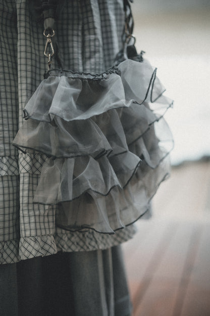 蛋糕層層ruffle紗紗袋 S size｜4色入